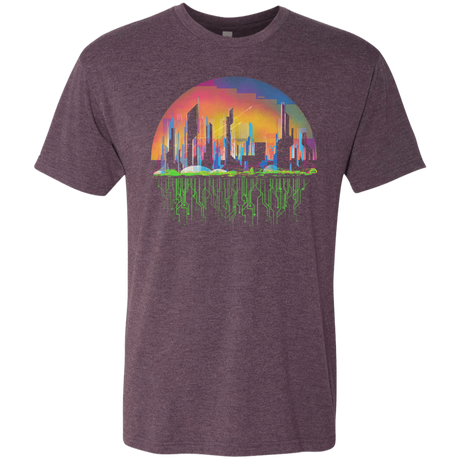 T-Shirts Vintage Purple / S City of Tomorrow Men's Triblend T-Shirt