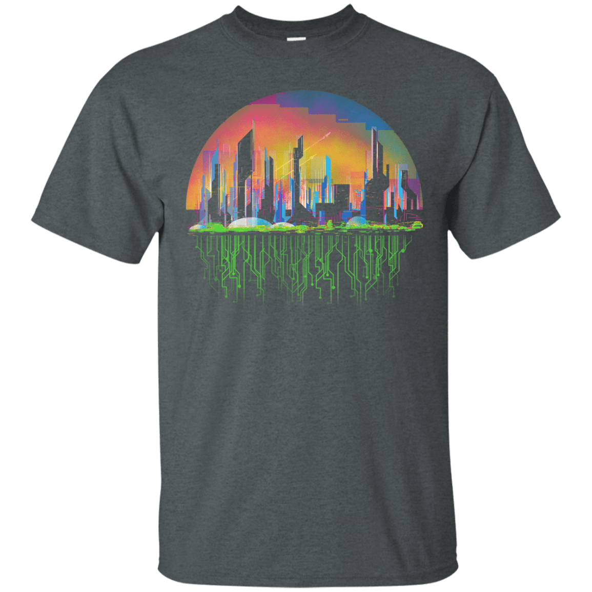 T-Shirts Dark Heather / S City of Tomorrow T-Shirt