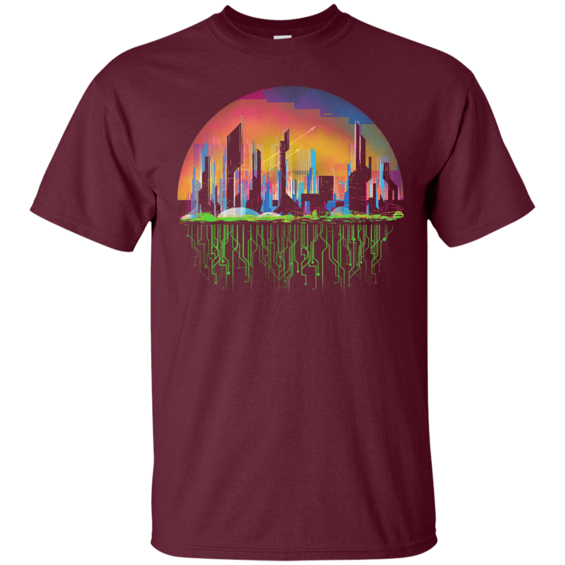 T-Shirts Maroon / S City of Tomorrow T-Shirt