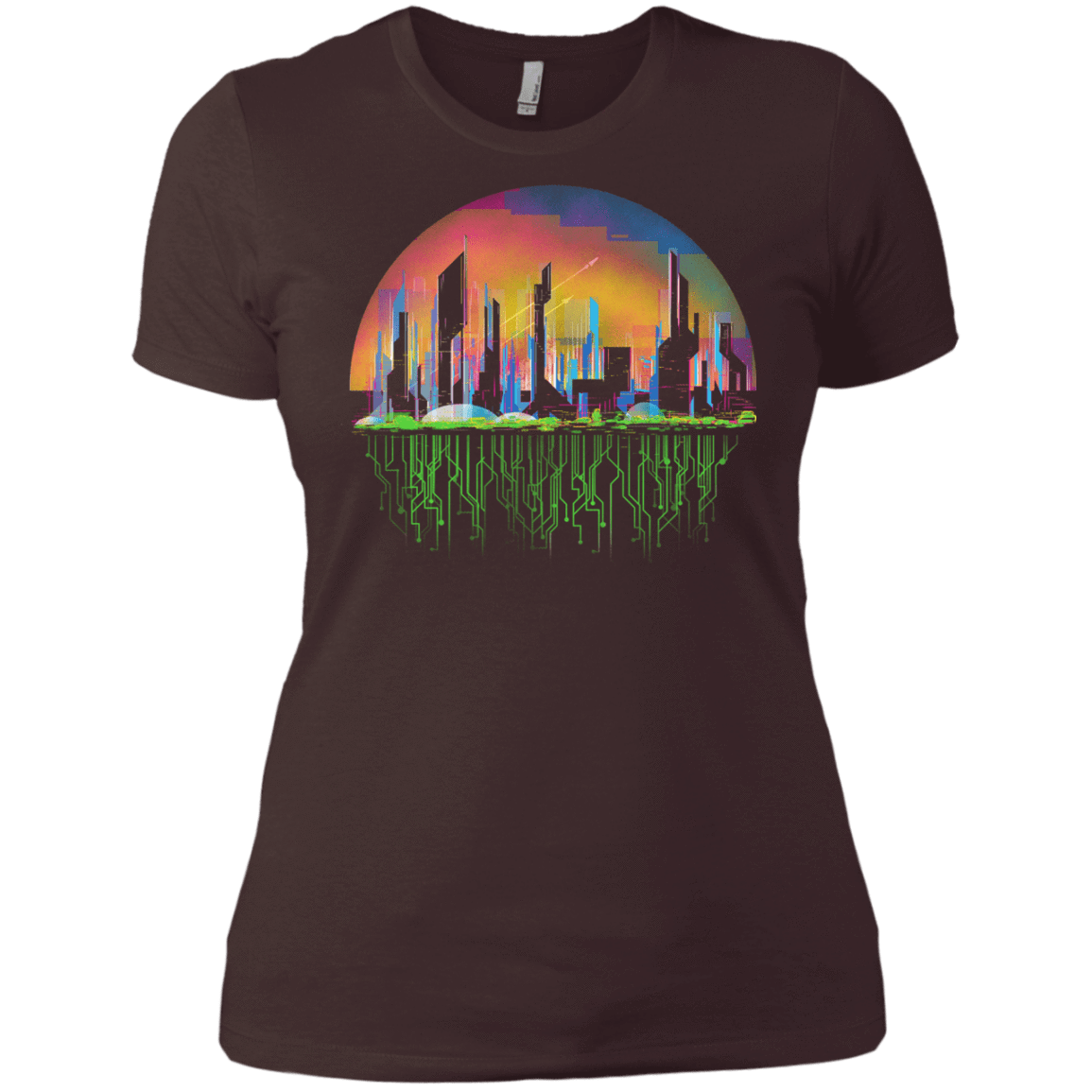 T-Shirts Dark Chocolate / X-Small City of Tomorrow Women's Premium T-Shirt