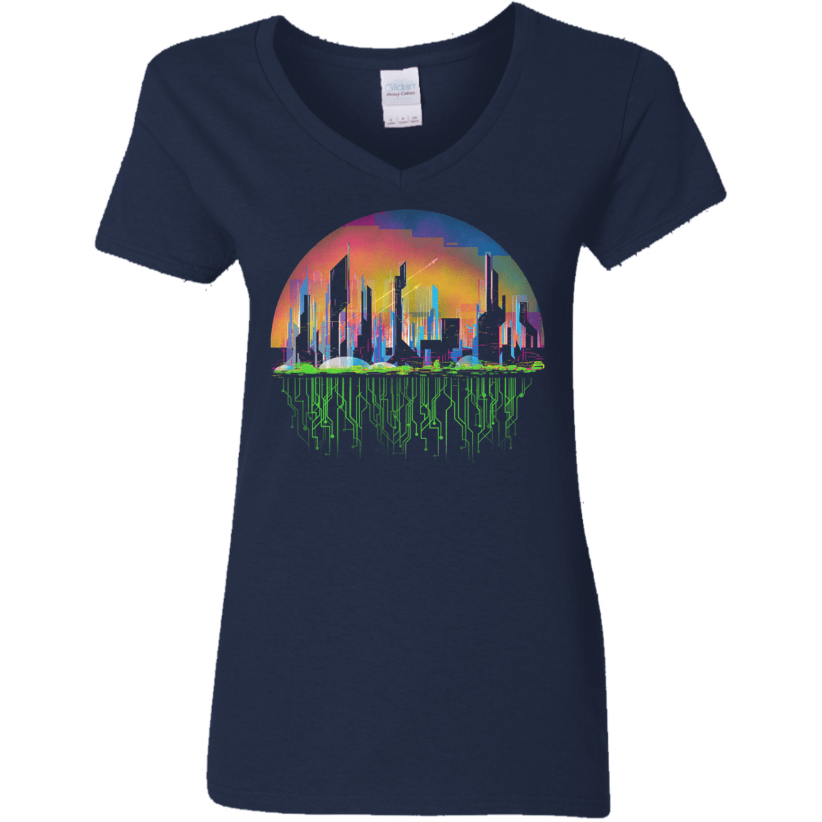 City of Tomorrow Women's V-Neck T-Shirt