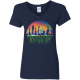 City of Tomorrow Women's V-Neck T-Shirt