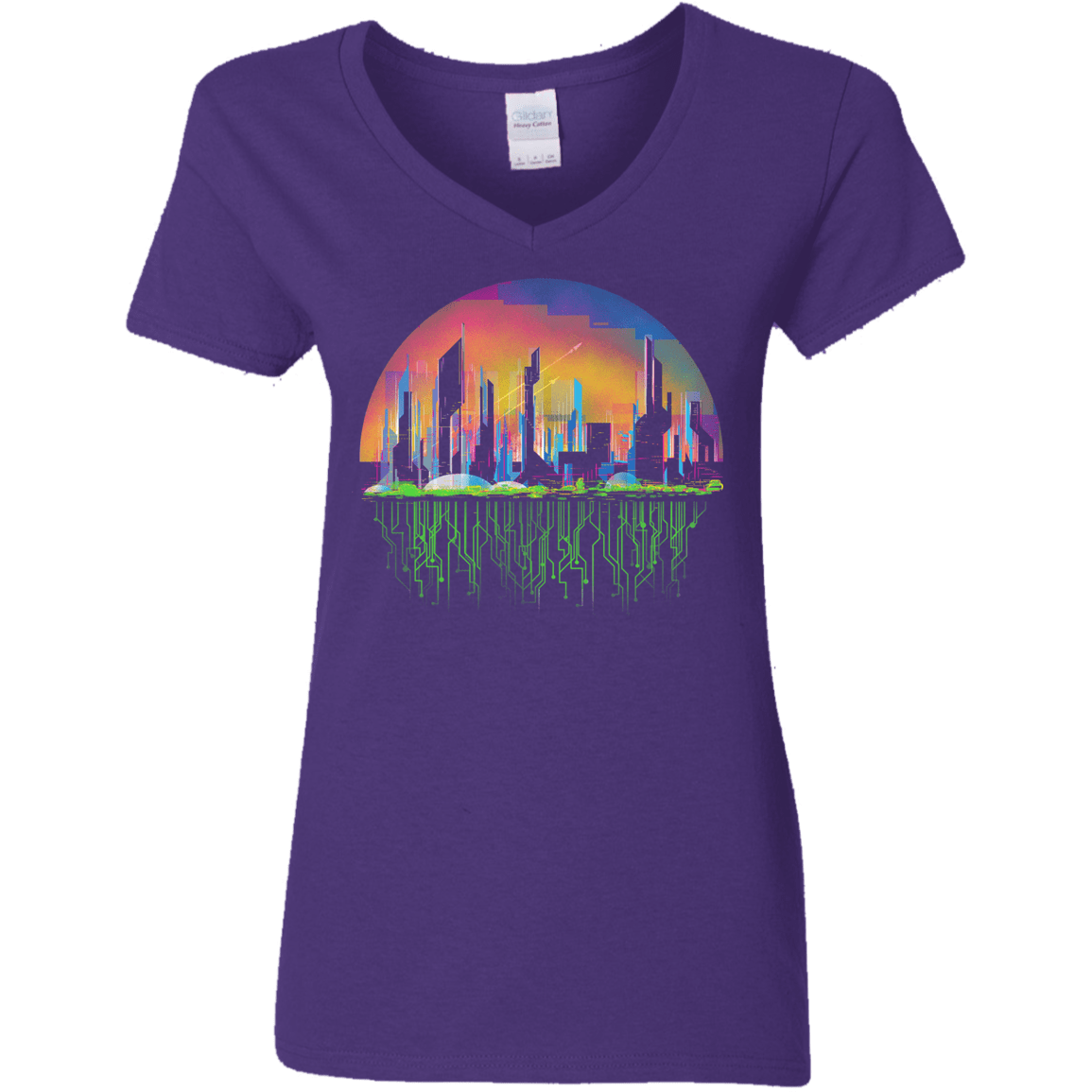 City of Tomorrow Women's V-Neck T-Shirt