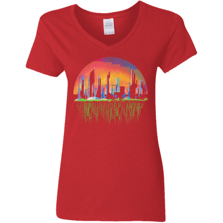 City of Tomorrow Women's V-Neck T-Shirt