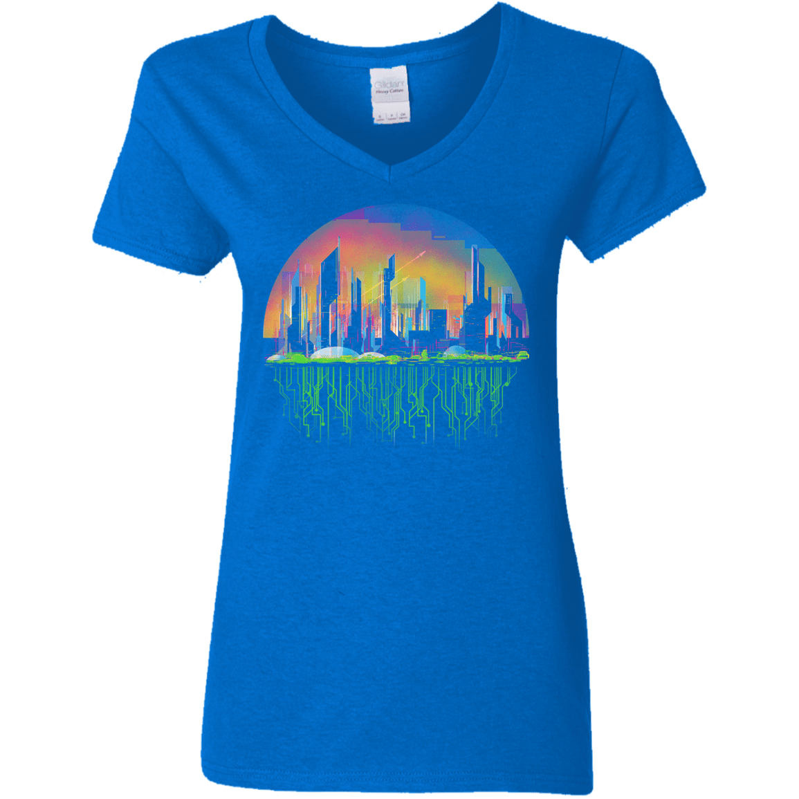 City of Tomorrow Women's V-Neck T-Shirt