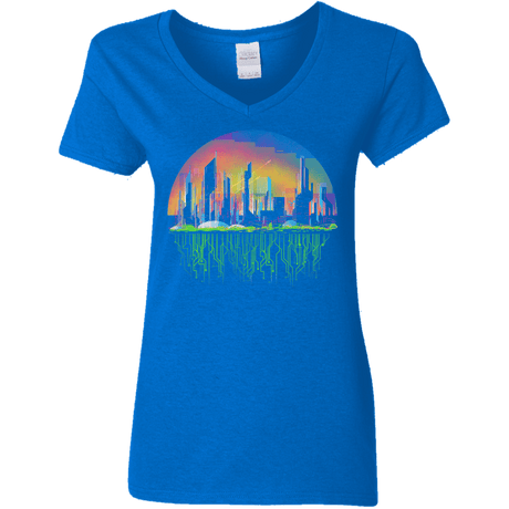 City of Tomorrow Women's V-Neck T-Shirt