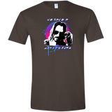 T-Shirts Dark Chocolate / S City to Burn Cyberpunk 2077 Men's Semi-Fitted Softstyle