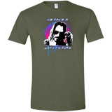 T-Shirts Military Green / S City to Burn Cyberpunk 2077 Men's Semi-Fitted Softstyle