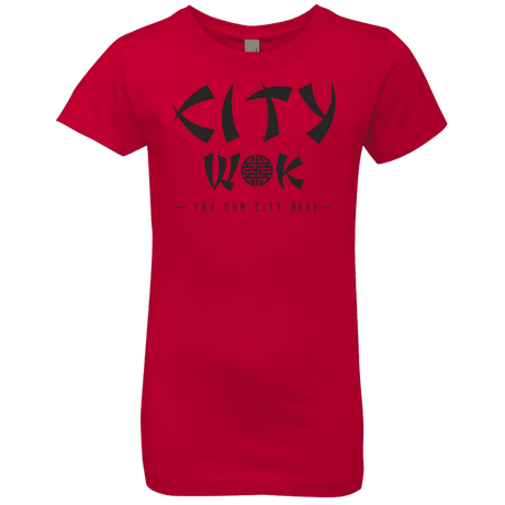T-Shirts Red / YXS City Wok Girls Premium T-Shirt