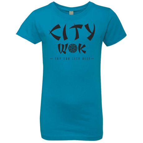 T-Shirts Turquoise / YXS City Wok Girls Premium T-Shirt