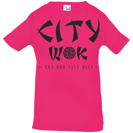 T-Shirts Hot Pink / 6 Months City Wok Infant Premium T-Shirt