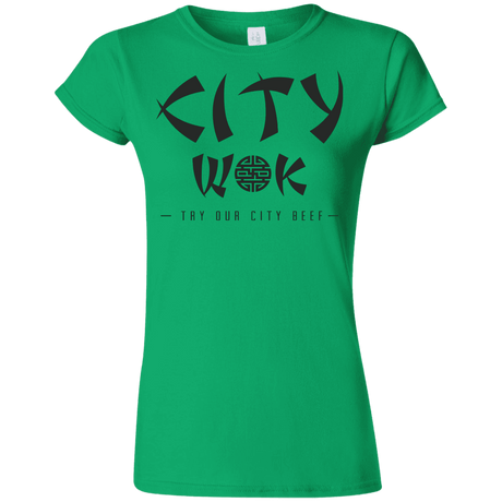 T-Shirts Irish Green / S City Wok Junior Slimmer-Fit T-Shirt