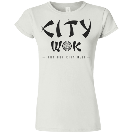 T-Shirts White / S City Wok Junior Slimmer-Fit T-Shirt