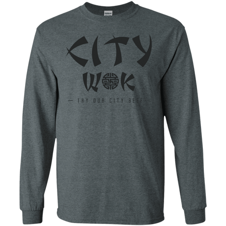 T-Shirts Dark Heather / S City Wok Men's Long Sleeve T-Shirt