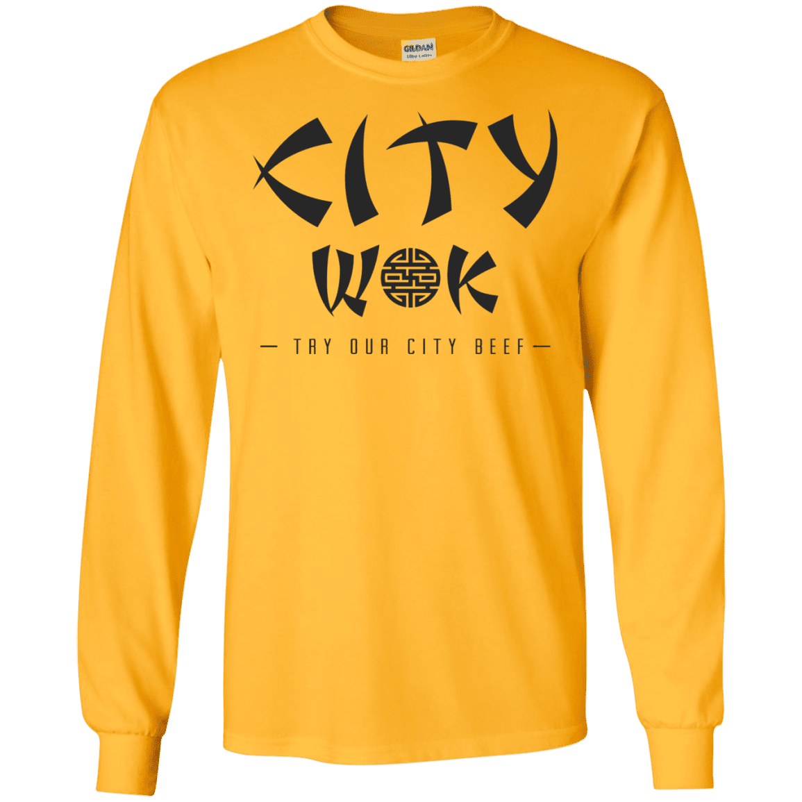 T-Shirts Gold / S City Wok Men's Long Sleeve T-Shirt