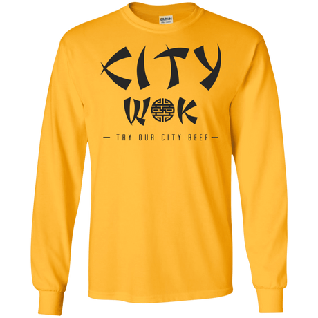 T-Shirts Gold / S City Wok Men's Long Sleeve T-Shirt
