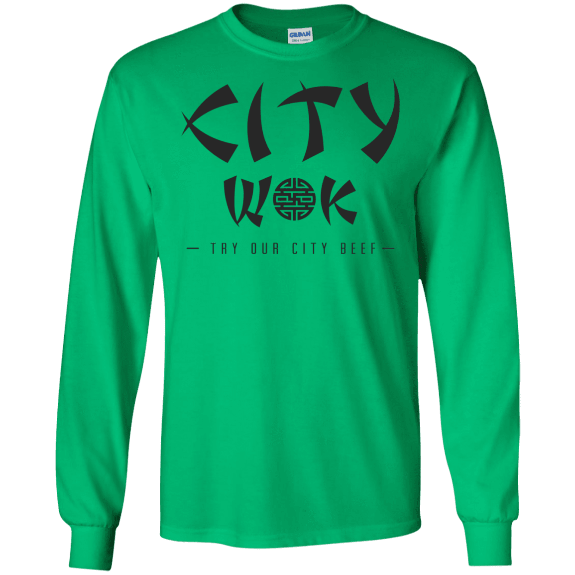 T-Shirts Irish Green / S City Wok Men's Long Sleeve T-Shirt
