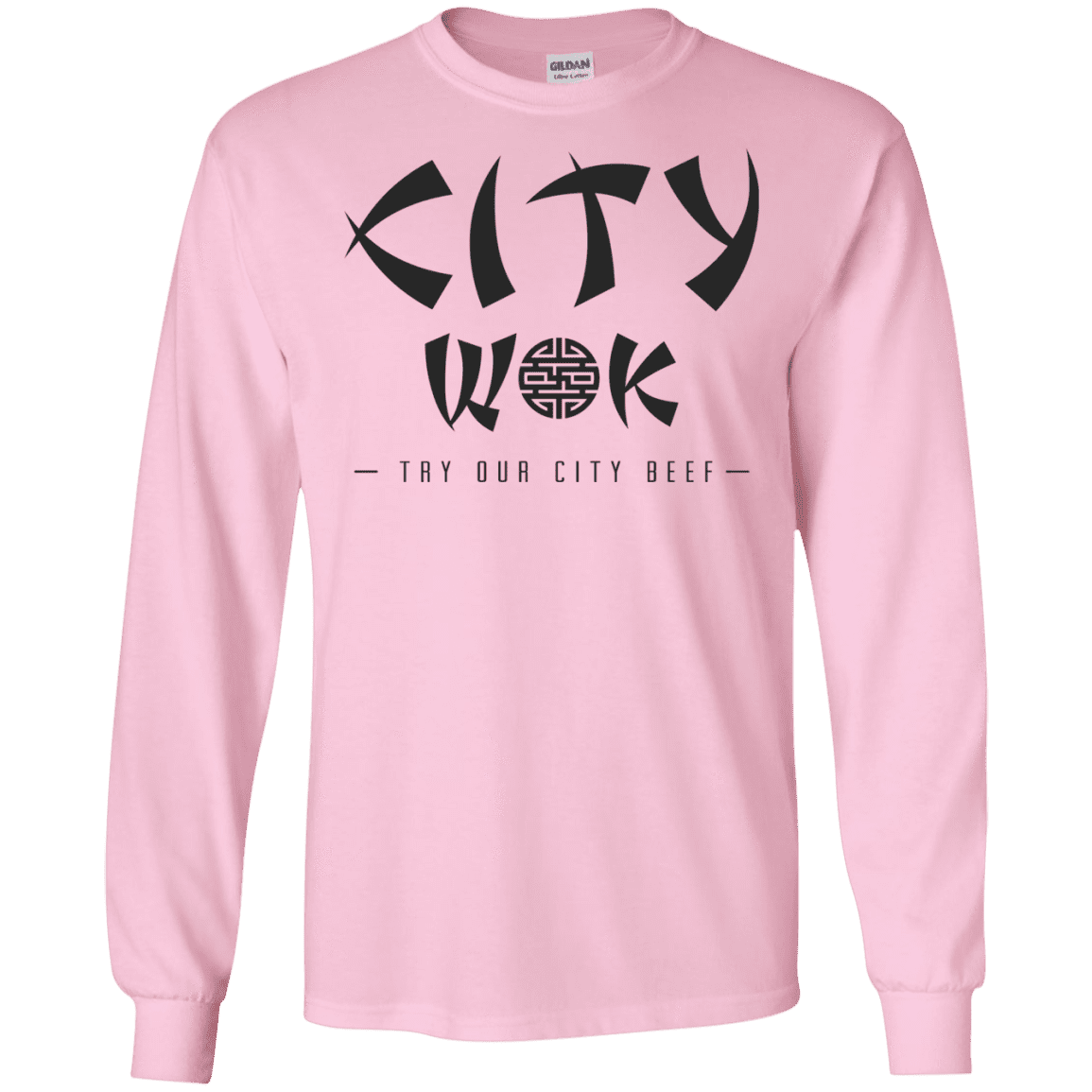 T-Shirts Light Pink / S City Wok Men's Long Sleeve T-Shirt
