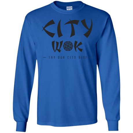 T-Shirts Royal / S City Wok Men's Long Sleeve T-Shirt