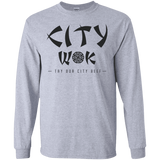T-Shirts Sport Grey / S City Wok Men's Long Sleeve T-Shirt