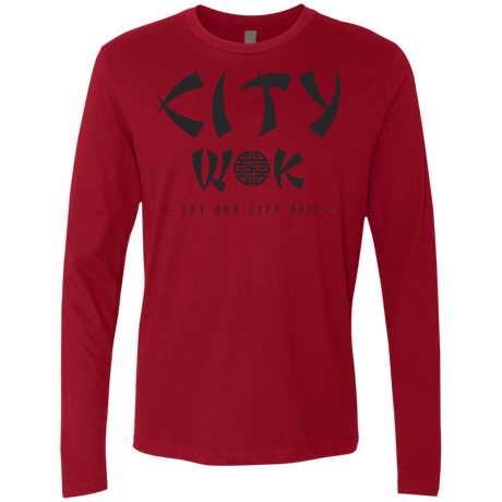 T-Shirts Cardinal / S City Wok Men's Premium Long Sleeve