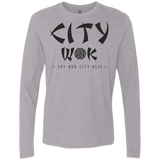 T-Shirts Heather Grey / S City Wok Men's Premium Long Sleeve