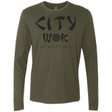 T-Shirts Military Green / S City Wok Men's Premium Long Sleeve