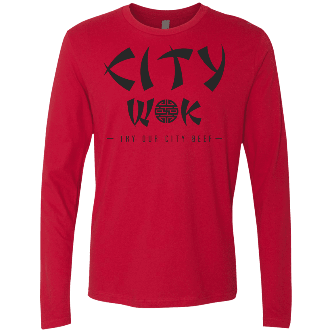T-Shirts Red / S City Wok Men's Premium Long Sleeve