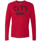 T-Shirts Red / S City Wok Men's Premium Long Sleeve