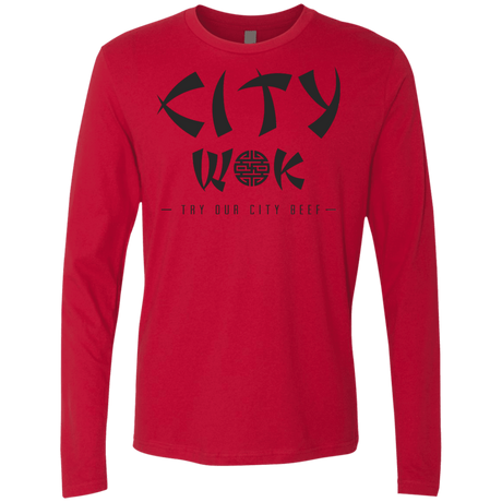 T-Shirts Red / S City Wok Men's Premium Long Sleeve