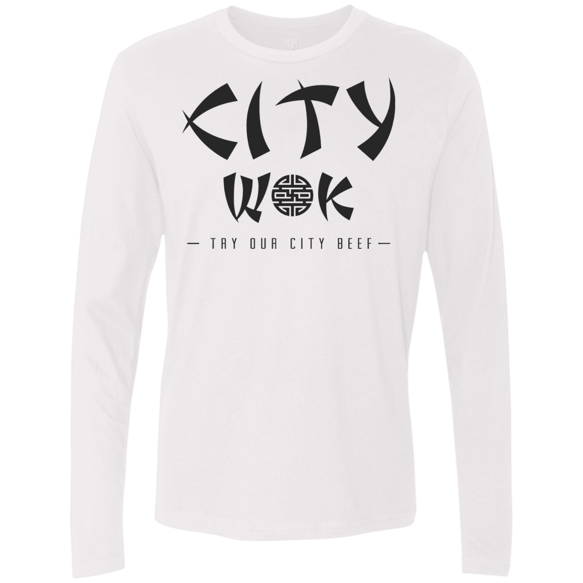 T-Shirts White / S City Wok Men's Premium Long Sleeve