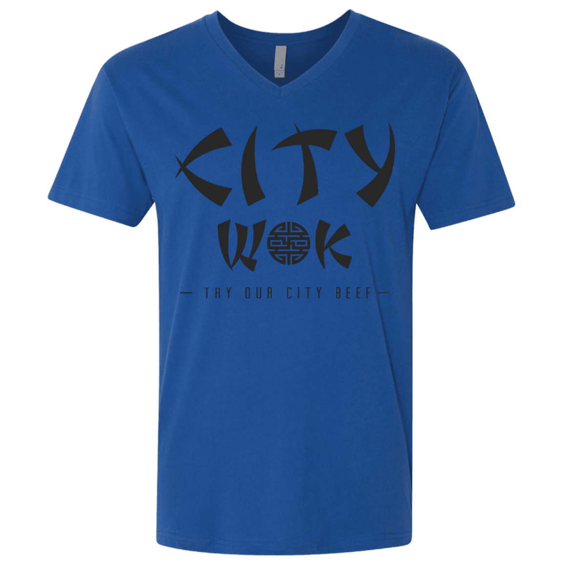 T-Shirts Royal / X-Small City Wok Men's Premium V-Neck