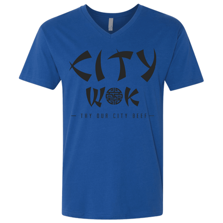 T-Shirts Royal / X-Small City Wok Men's Premium V-Neck