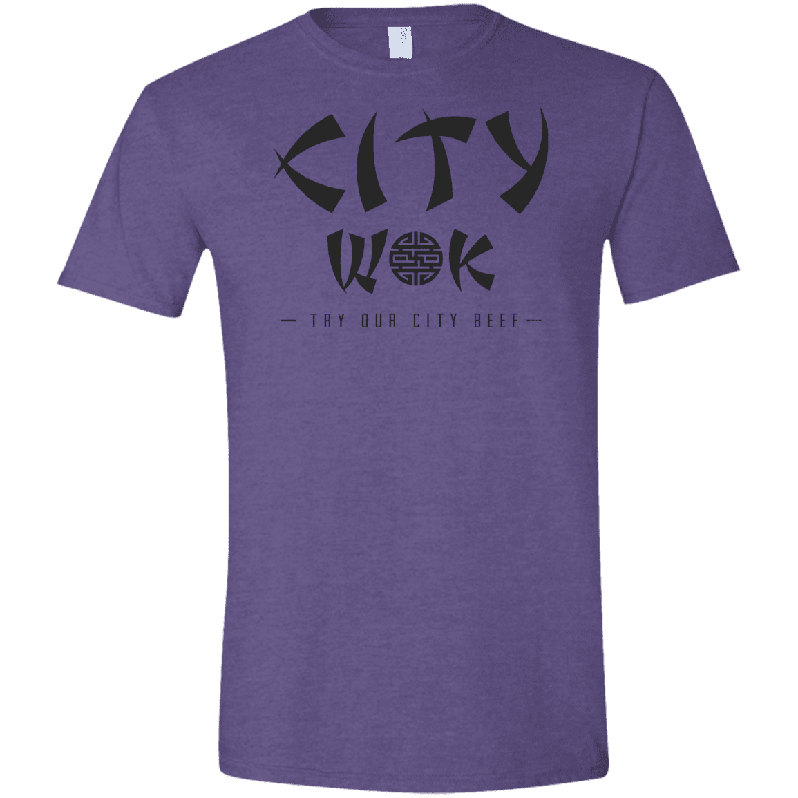 T-Shirts Heather Purple / S City Wok Men's Semi-Fitted Softstyle