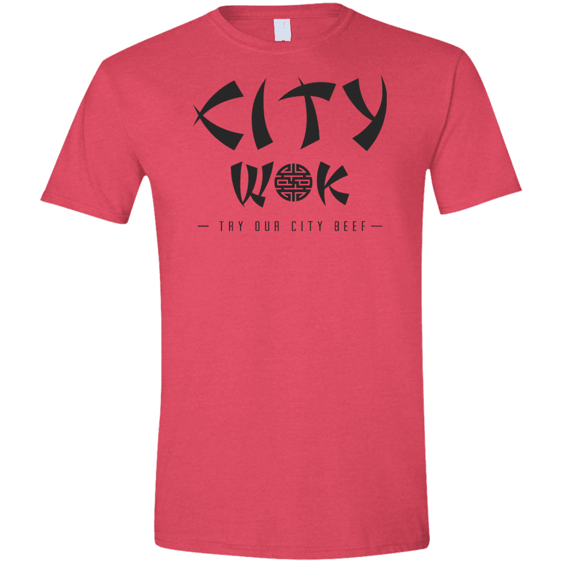 T-Shirts Heather Red / S City Wok Men's Semi-Fitted Softstyle