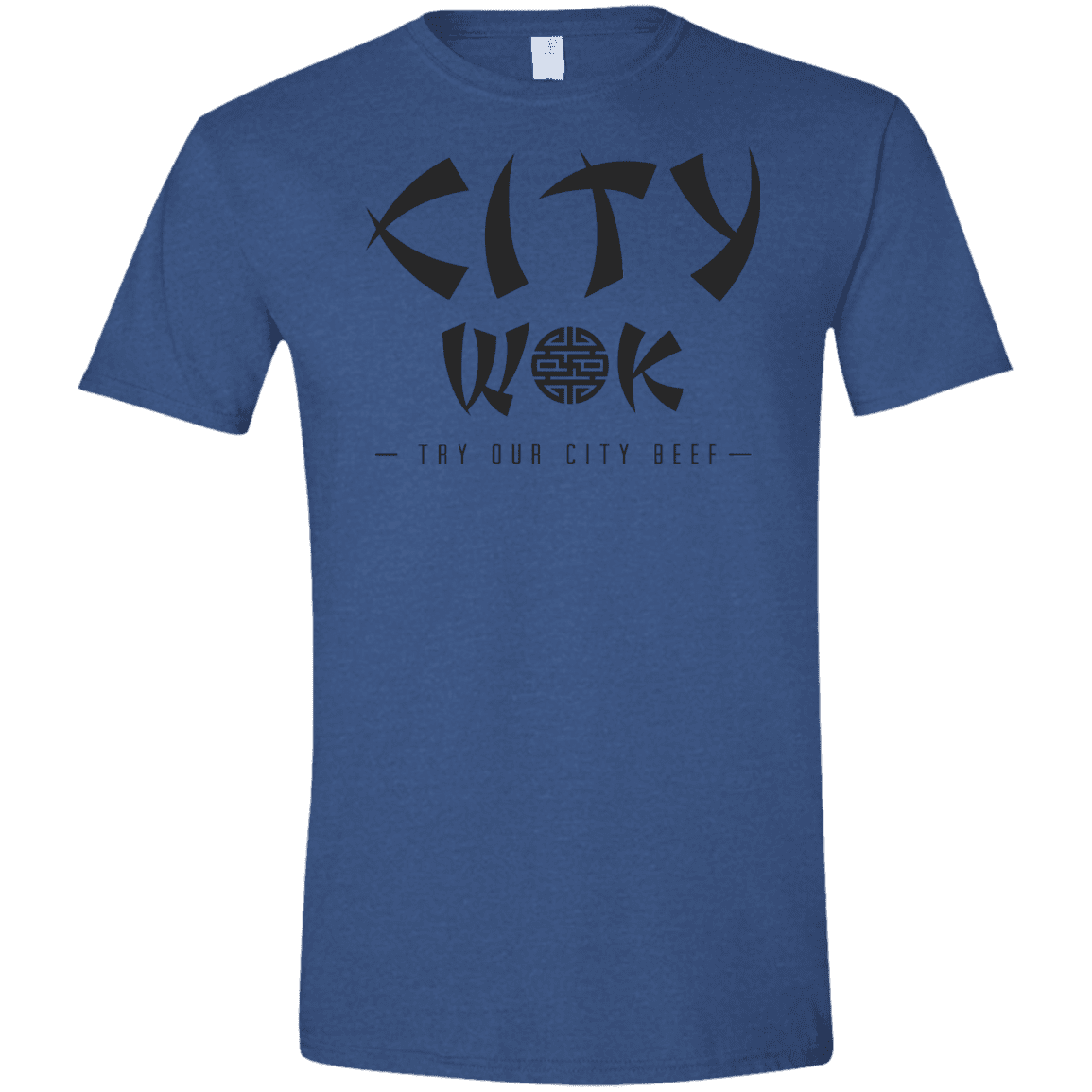 T-Shirts Heather Royal / X-Small City Wok Men's Semi-Fitted Softstyle
