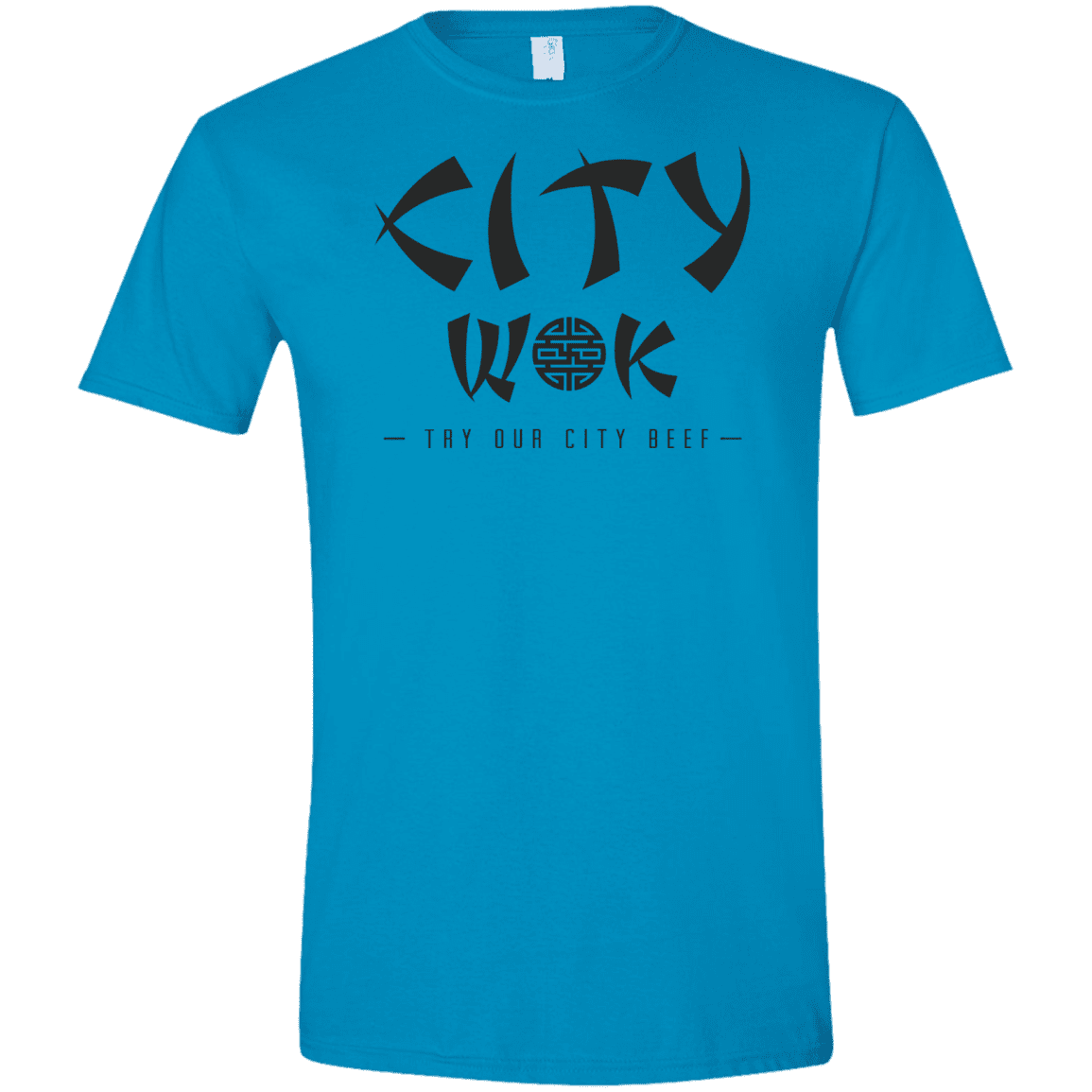 T-Shirts Sapphire / S City Wok Men's Semi-Fitted Softstyle