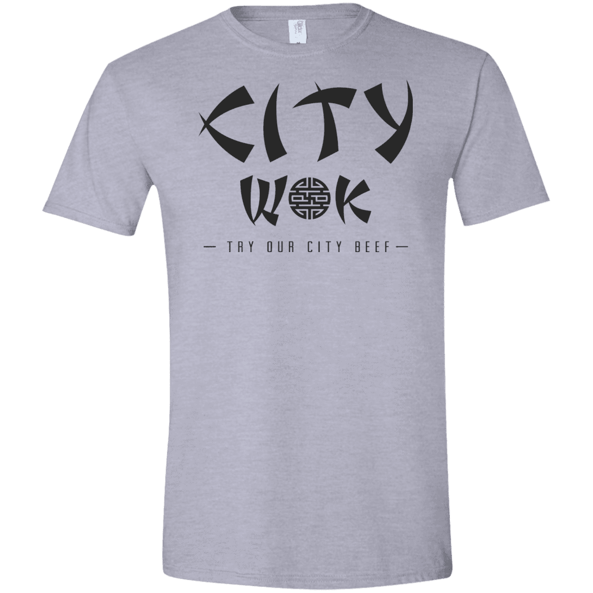 T-Shirts Sport Grey / X-Small City Wok Men's Semi-Fitted Softstyle