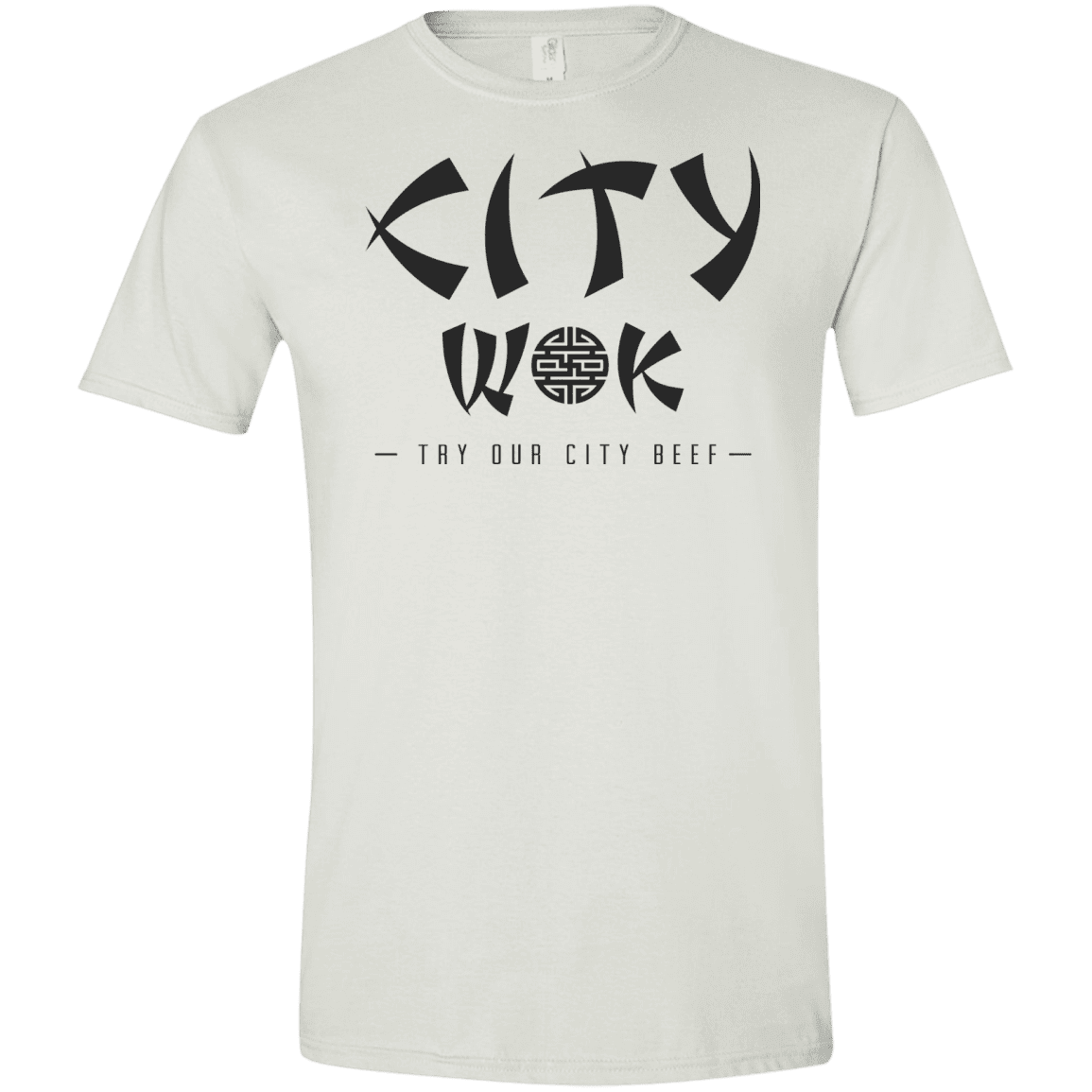 T-Shirts White / X-Small City Wok Men's Semi-Fitted Softstyle