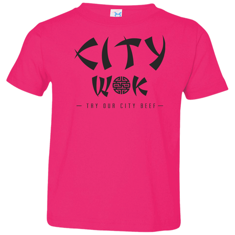 T-Shirts Hot Pink / 2T City Wok Toddler Premium T-Shirt