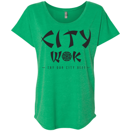 T-Shirts Envy / X-Small City Wok Triblend Dolman Sleeve