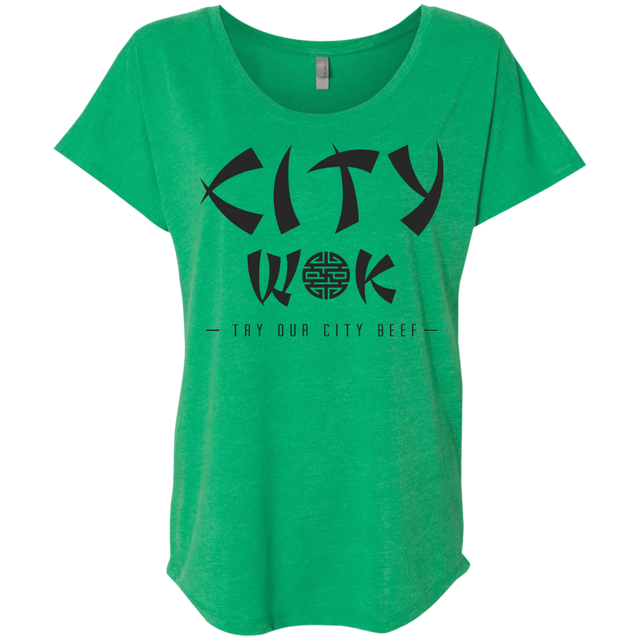 T-Shirts Envy / X-Small City Wok Triblend Dolman Sleeve