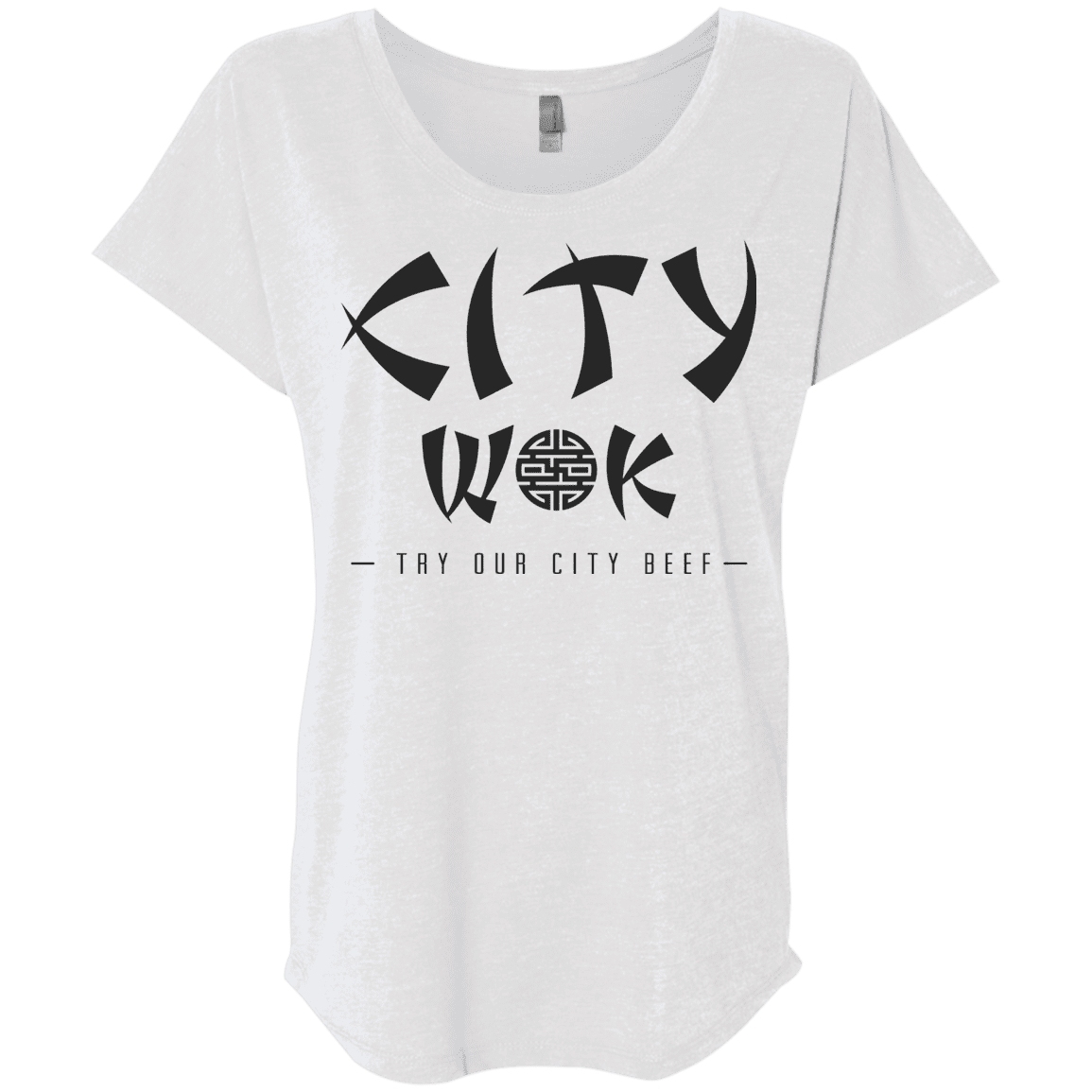 T-Shirts Heather White / X-Small City Wok Triblend Dolman Sleeve