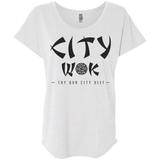 T-Shirts Heather White / X-Small City Wok Triblend Dolman Sleeve