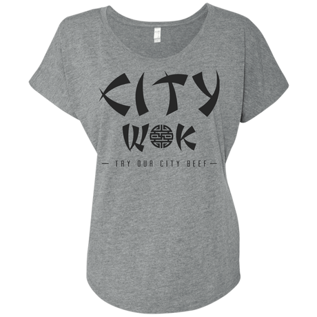 T-Shirts Premium Heather / X-Small City Wok Triblend Dolman Sleeve