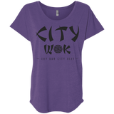 T-Shirts Purple Rush / X-Small City Wok Triblend Dolman Sleeve