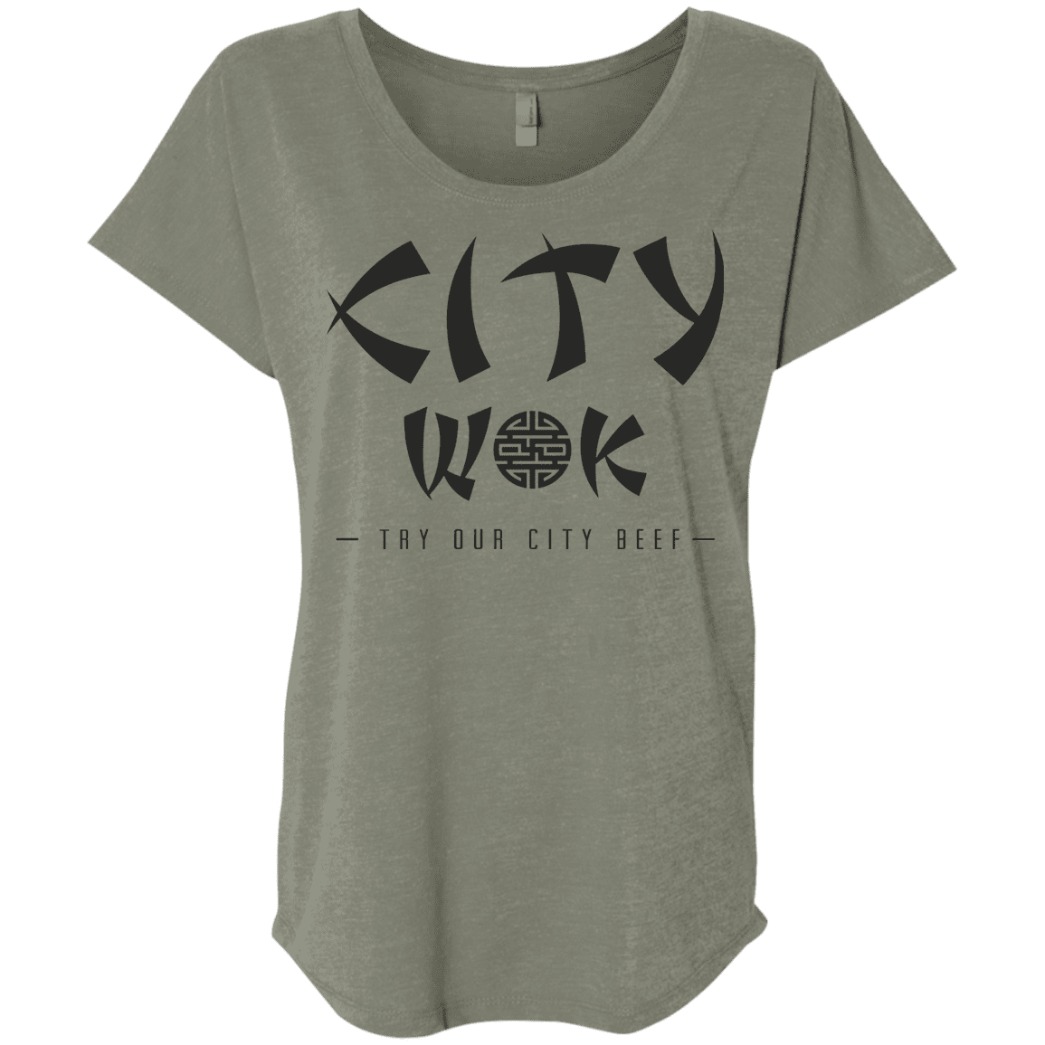 T-Shirts Venetian Grey / X-Small City Wok Triblend Dolman Sleeve