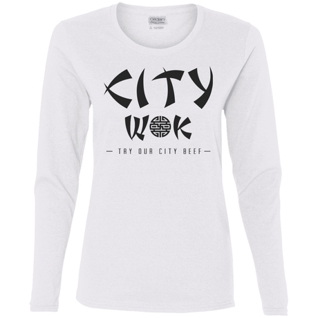 T-Shirts White / S City Wok Women's Long Sleeve T-Shirt
