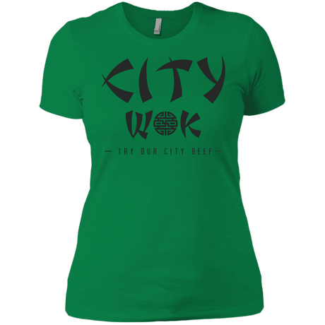 T-Shirts Kelly Green / X-Small City Wok Women's Premium T-Shirt