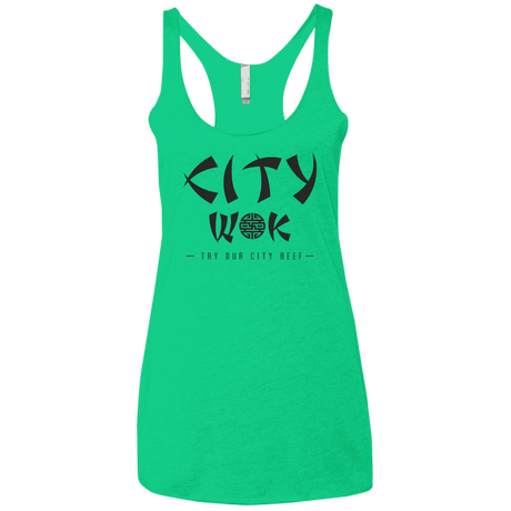 T-Shirts Envy / X-Small City Wok Women's Triblend Racerback Tank